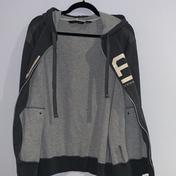 Vintage Sean John gray hooded jacket size Medium - Picture 5 of 7